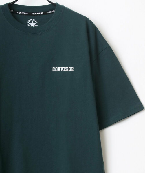 CONVERSE/(M)ビッグシルエット 刺繍 スニーカー Tシャツ